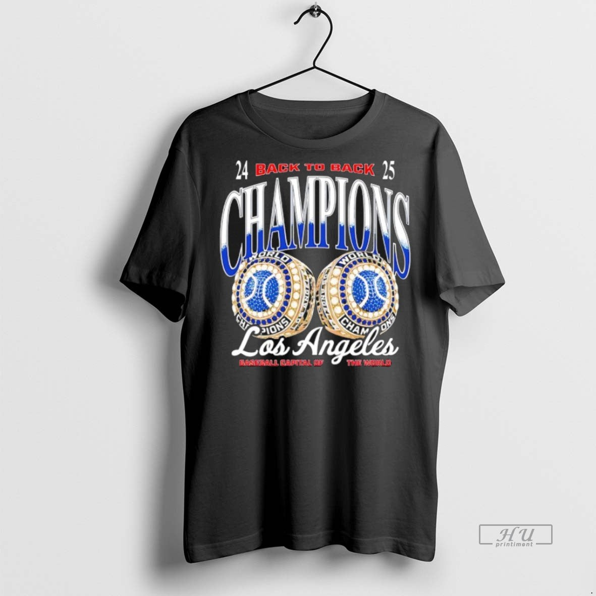 Officials 2024 2025 Back To Back Champions Los Angeles Dodgers Rinsg Premium Tee Shirt Sweater
