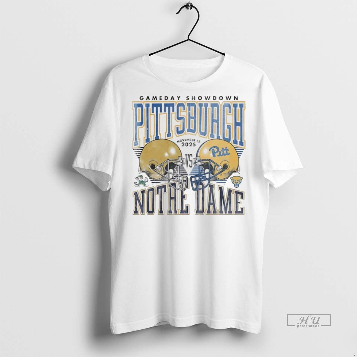 Officials 2025 Gameday Showdown Pitt Panthers Vs Notre Dame Fighting Irish Premium Tee Shirt Sweater