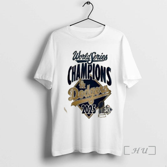 Officials 2025 Los Angeles Dodgers Heather Grey World Series Champions 2 Sided