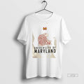 Officials 2025 Maryland Terrapins Football Homecoming 2 Sided Tee Shirt Sweater