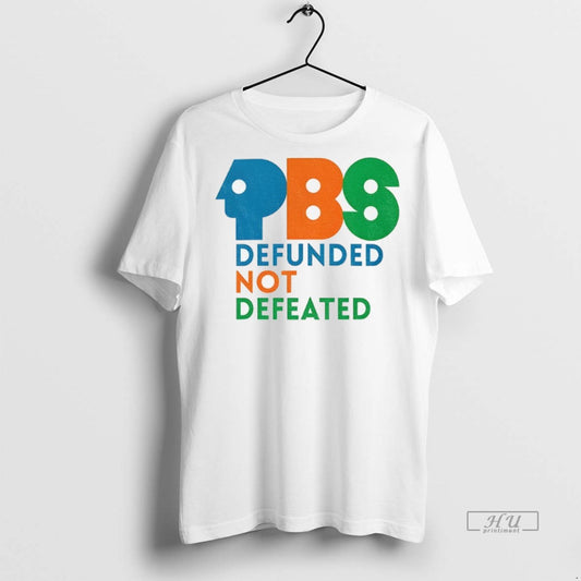 Officials 2025 Pbs Defunded Not Defeated Premium Tee Shirt Sweater