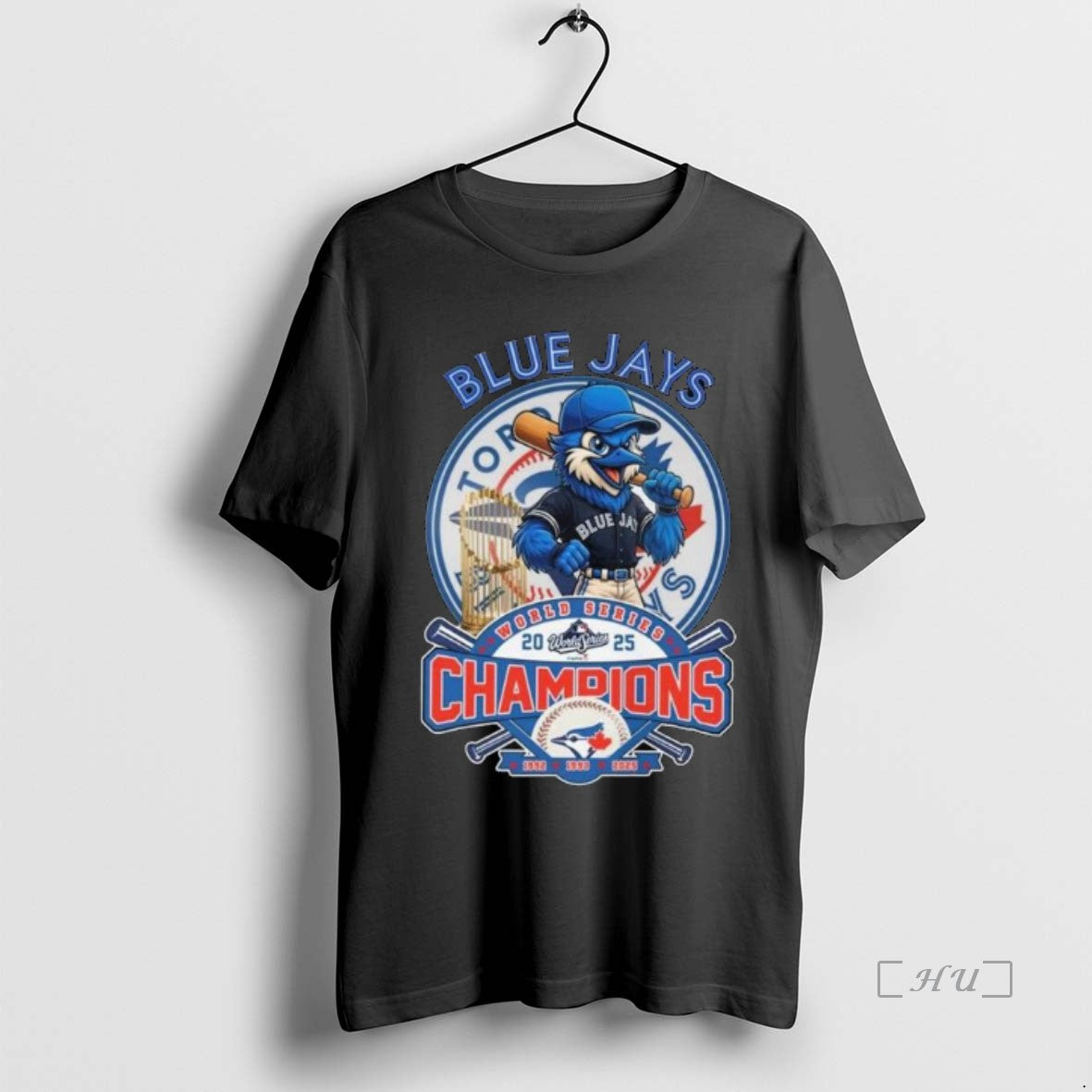 Officials 2025 Toronto Blue Jays Baseball World Series Champions Funny Mascot Long Sleve Premium