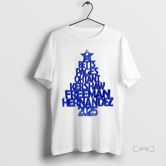 Officials 2025 Toronto Blue Jays Christmas Tree Baseball Player T Shirt Sweater