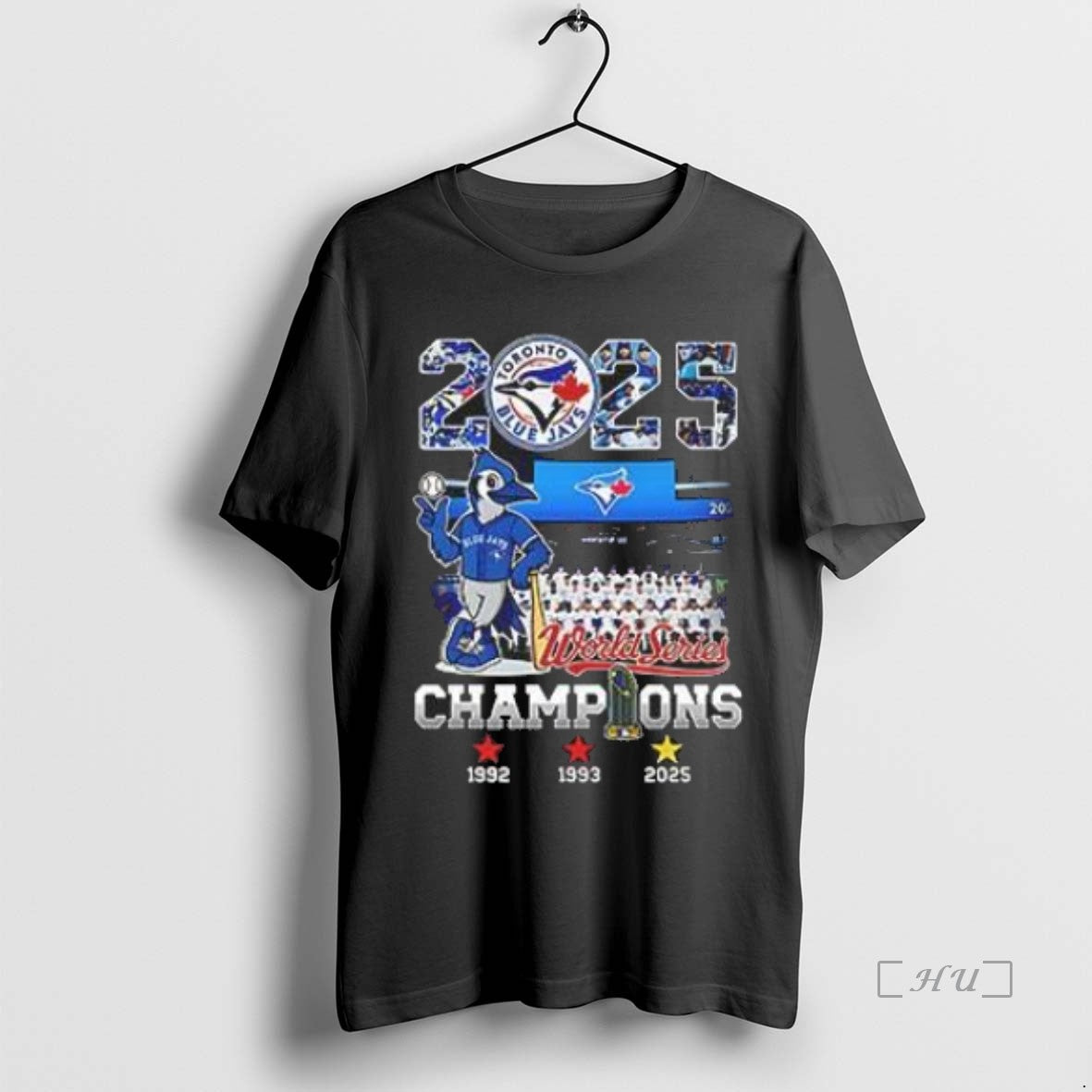 Officials 2025 Toronto Blue Jays World Series Champions Mascot Premium T Shirt Sweater