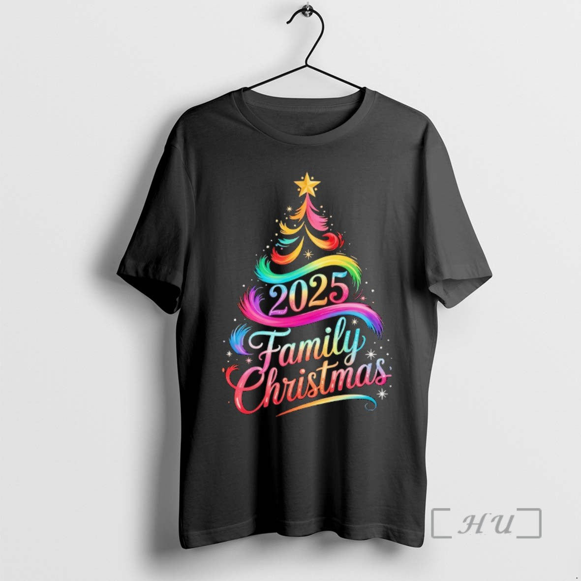 Officials 2025 Family Christmas Tree Rainbow Lights