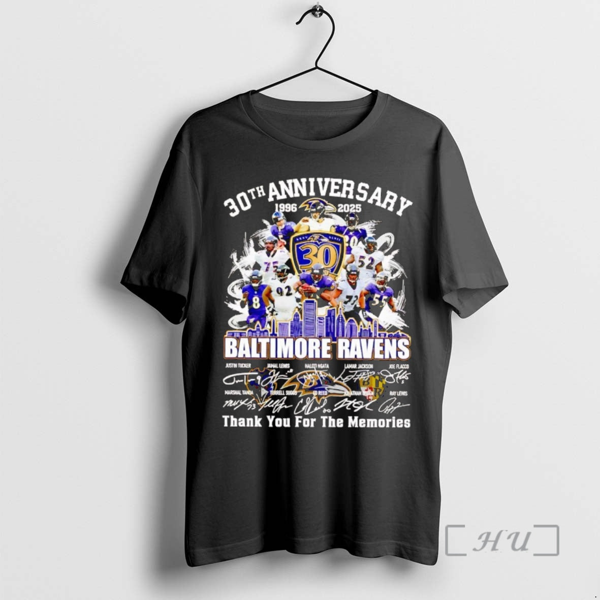 Officials 30th Anniversary 1996 2025 Baltimore Ravens Team Players Premium T Shirt Sweater