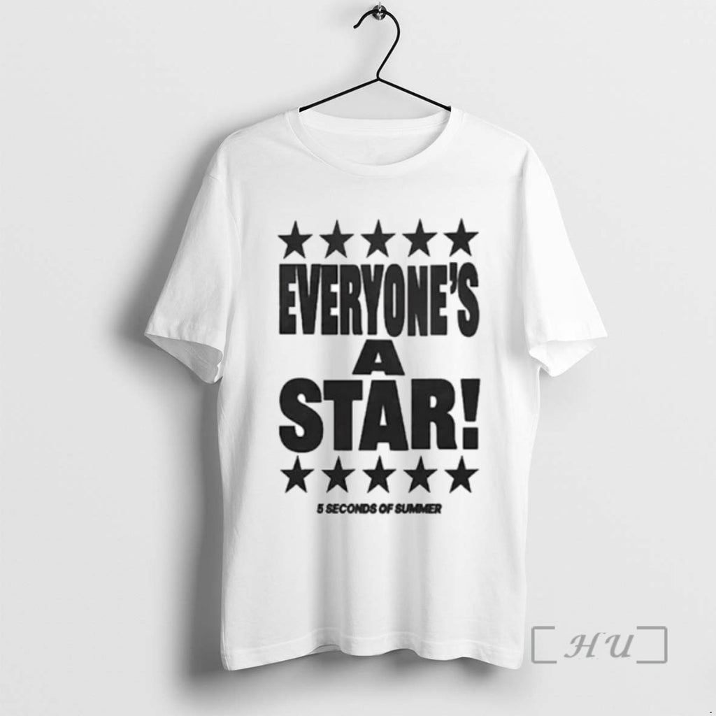 Officials 5 Seconds Of Summer Everyones A Star Classic Ornaments Tee Shirt Sweater