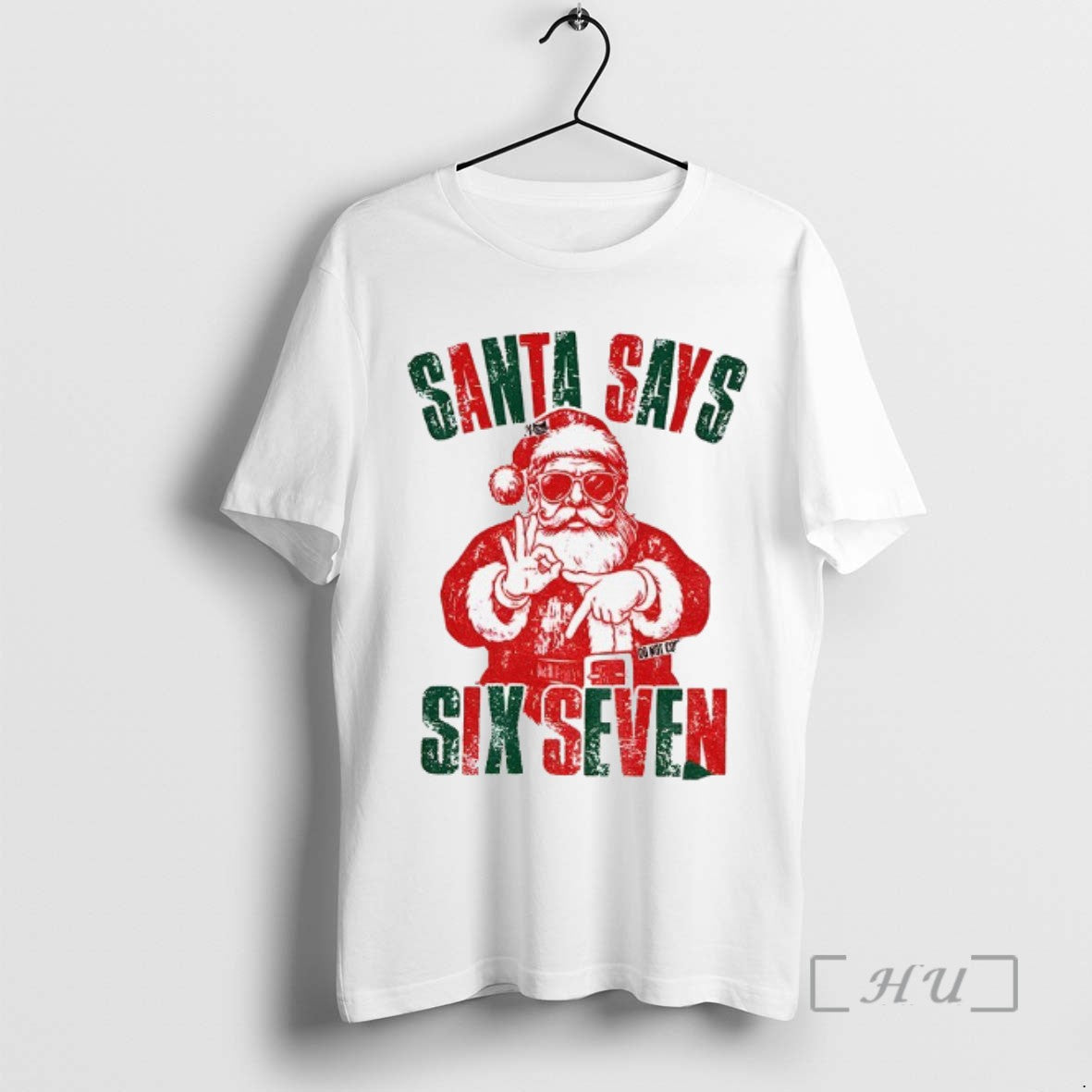 Officials 6 7 Meme Santa Says Six Seven Christmas Tee Shirt Sweater