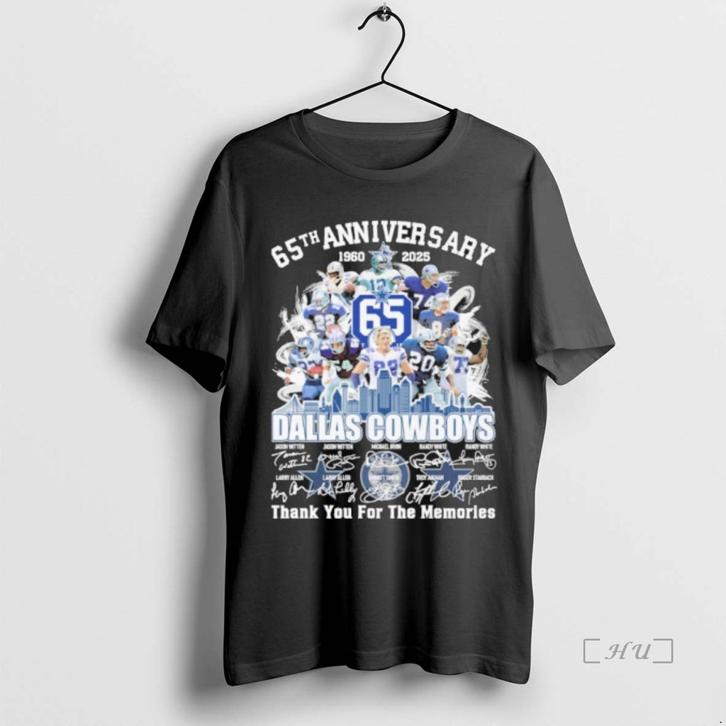 Officials 65th Anniversary 1960 2025 Dallas Cowboys Teams Signatures Premium T Shirt Sweater