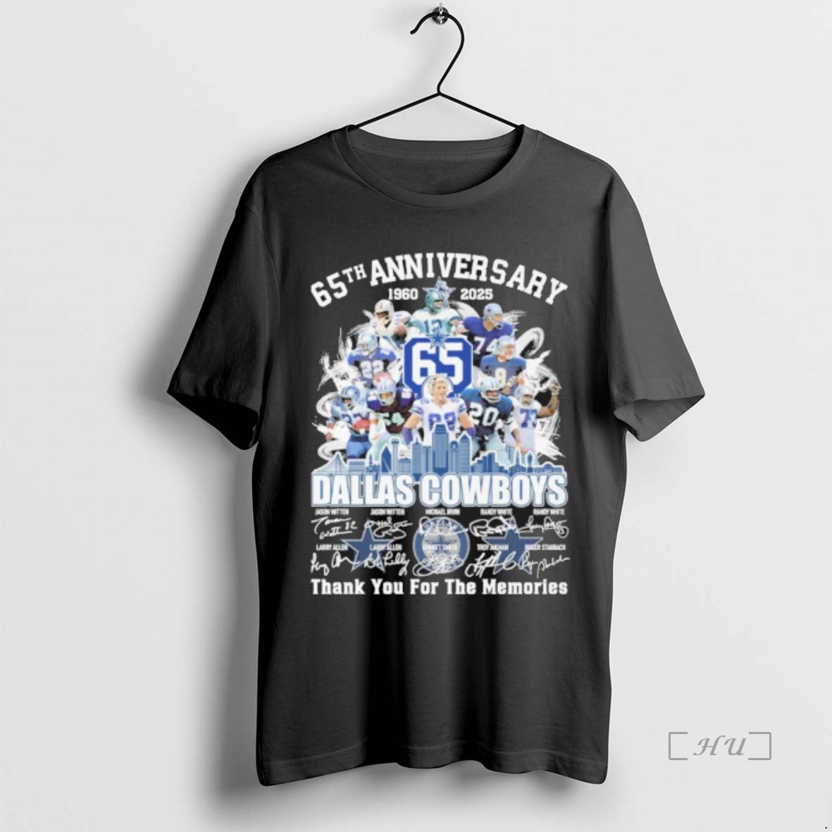 Officials 65th Anniversary 1960 2025 Dallas Cowboys Teams Signatures Premium T Shirt Sweater