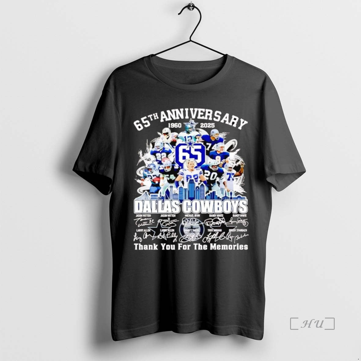 Officials 65th Anniversary 1960 2025 Dallas Cowboys Team Players Premium T Shirt Sweater