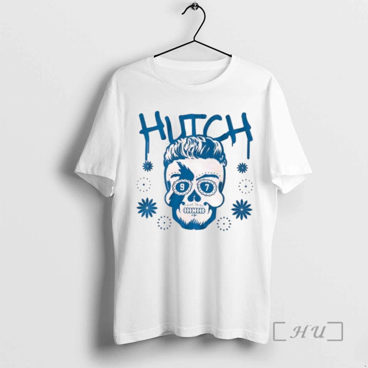Officials Aidan Hutchinson Detroit Sugar Skull Logo Tee Shirt Sweater