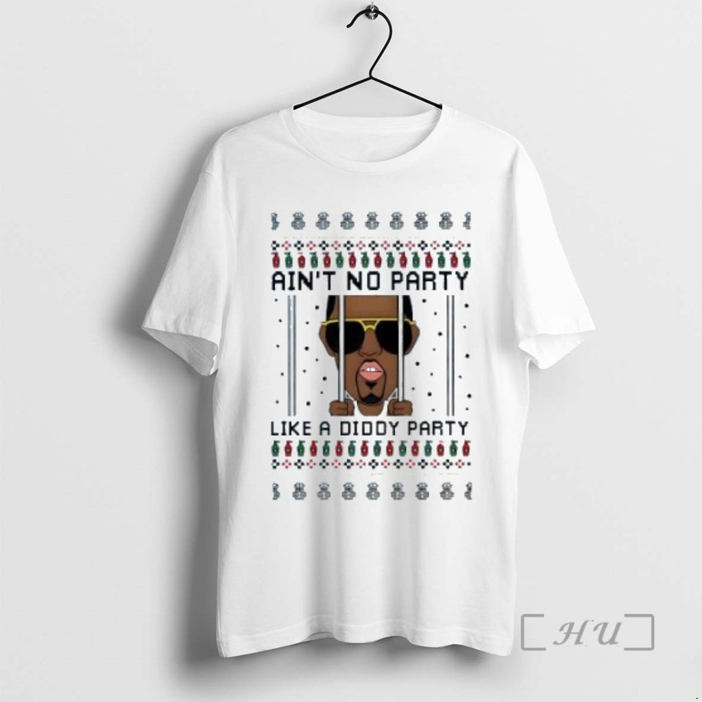 Officials Aint No Party Like A Diddy Jail Party Ugly Christmas T Shirt Sweater