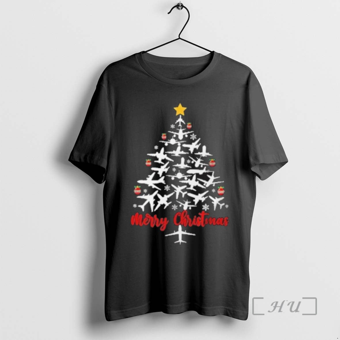 Officials Airplane Tree Xmas Tee Shirt Sweater