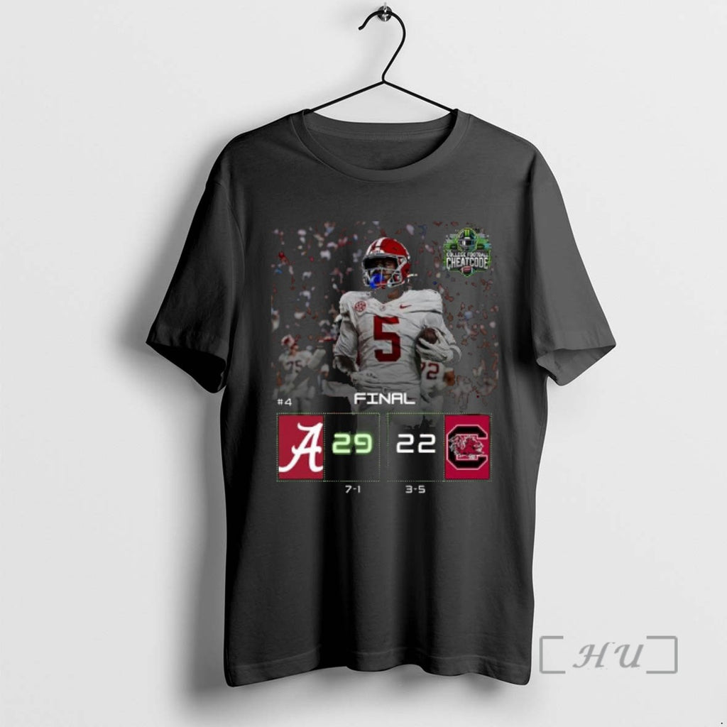 Officials Alabama Wins 29 22 South Carolina 2025 Gameday Football T Shirt Sweater