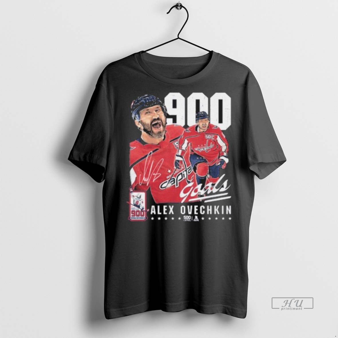 Officials Alex Ovechkin Nhl 900 Goals Signature Premium Tee Shirt Sweater