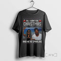 Officials All I Want For Christmas And Were Spiraling T Shirt Sweater