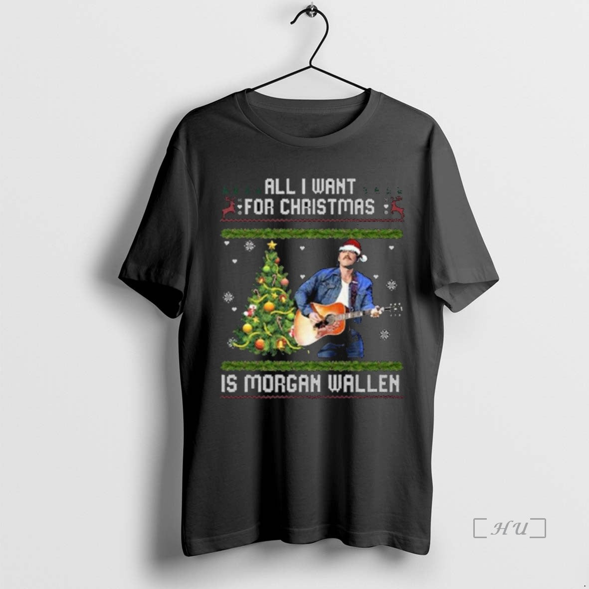 Officials All I Want For Christmas Is Morgan Wallen Ugly 2025 Long Sleve Premium