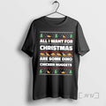 Officials All I Want For Christmas Are Some Dino Chicken Nuggets Ugly Christmas Sweat