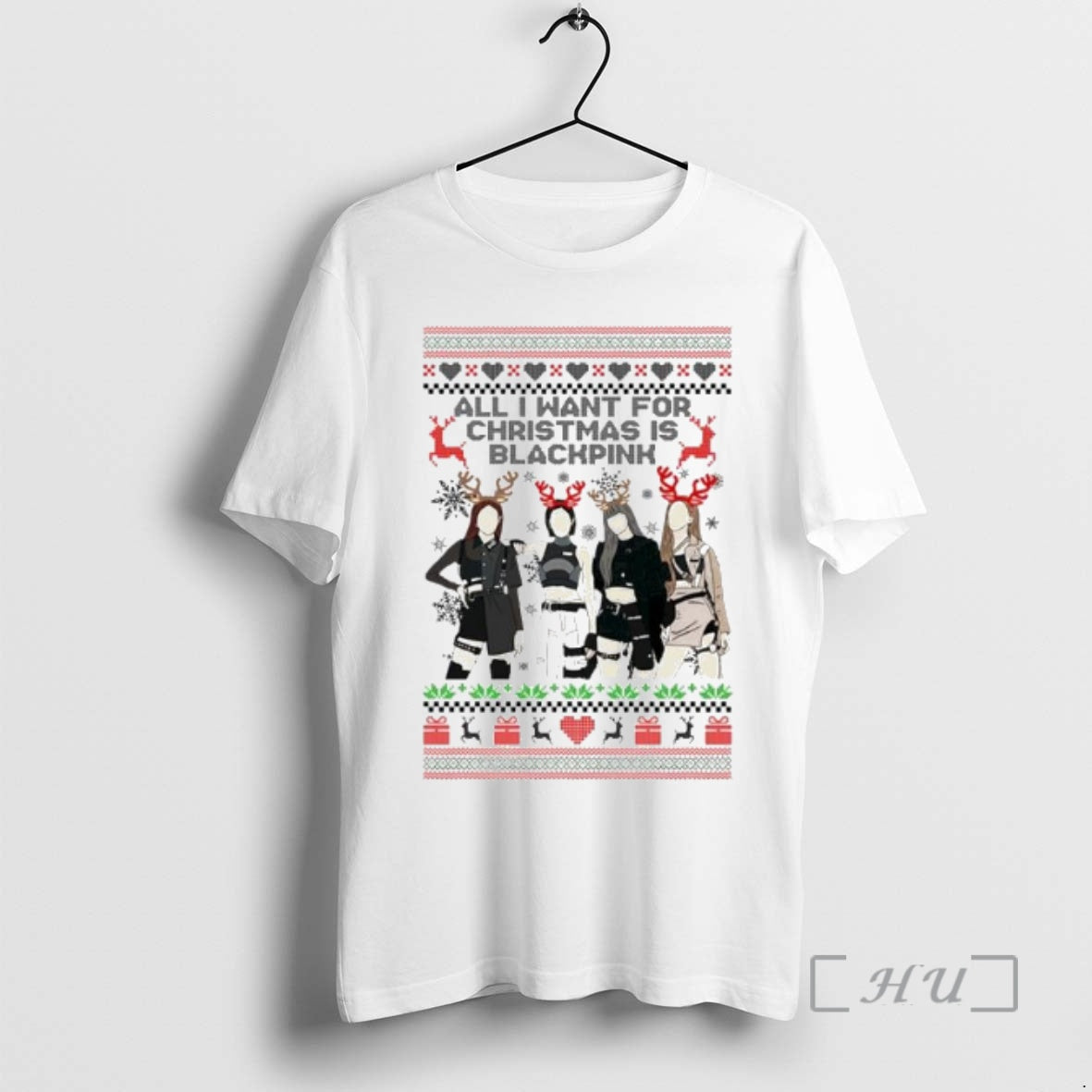 Officials All I Want For Christmas Is Blackpink Ugly Christmas Ornaments Premium T Shirt Sweater