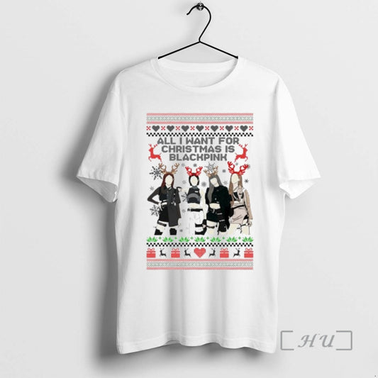 Officials All I Want For Christmas Is Blackpink Ugly Christmas Ornaments Premium T Shirt Sweater