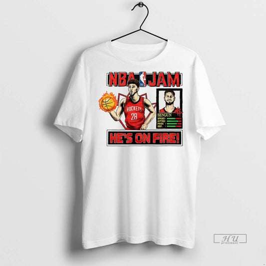 Officials Alperen Sengun Houston Rockets Nba From Downtown Classic Video Game Graphic Tee Shirt Sweater