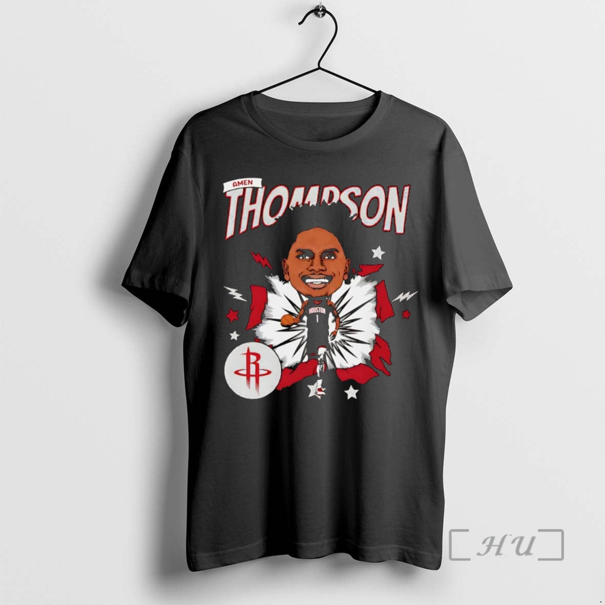 Officials Amen Thompson Caricature Houston Rockets