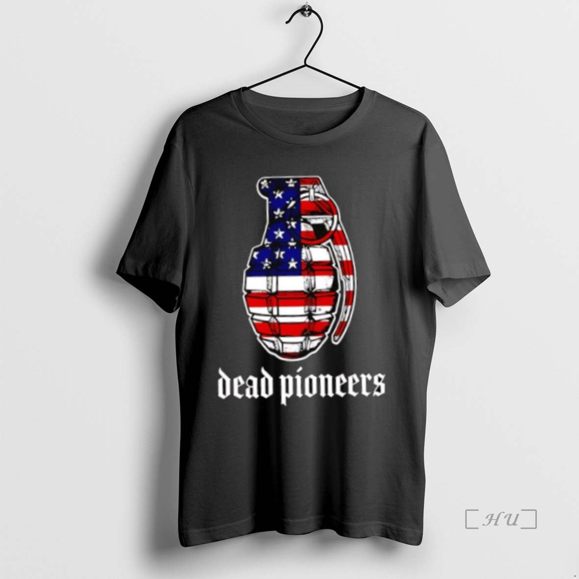 Officials American Flag Grenade Dead Pioneers Graphic T Shirt Sweater