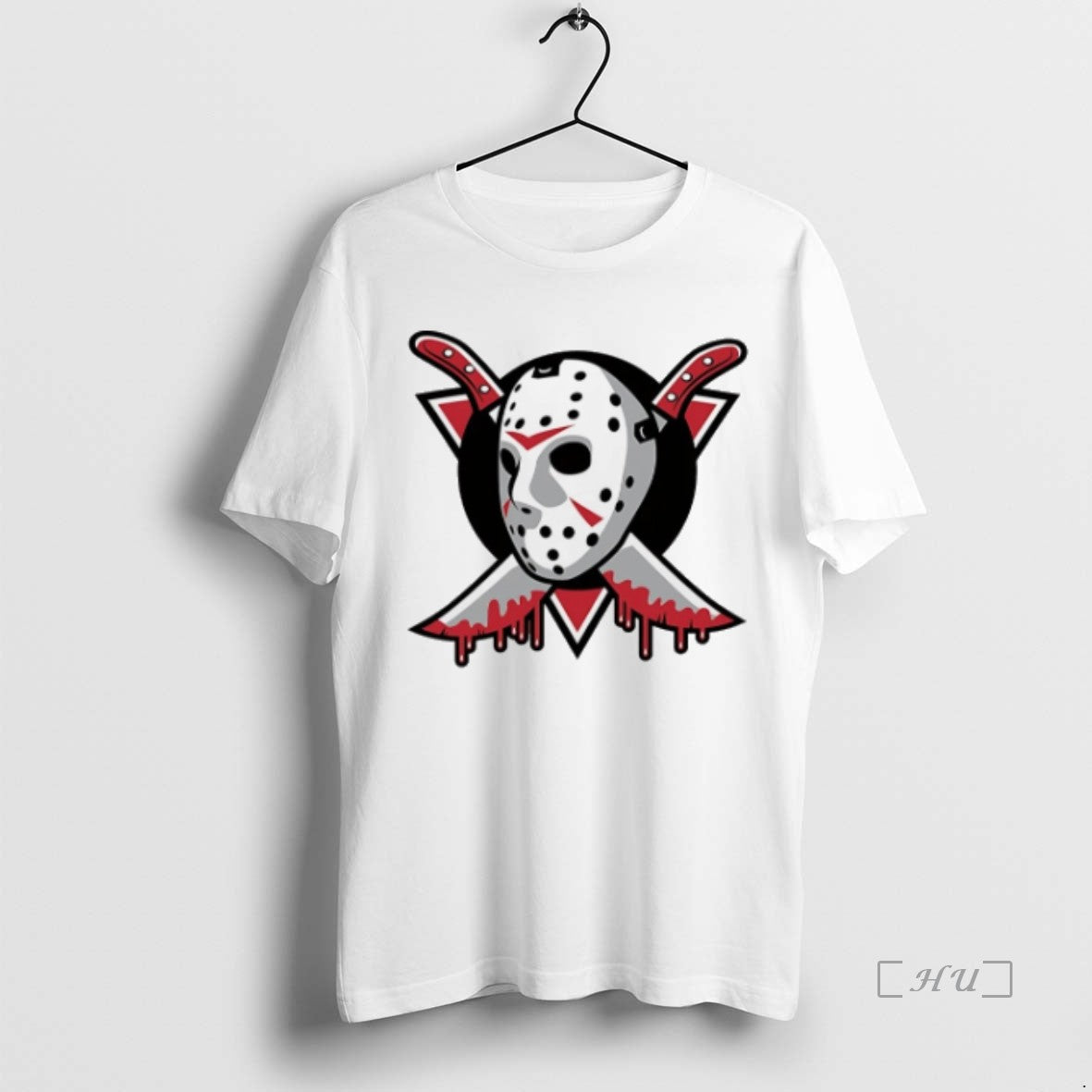 Officials Anaheim Ducks X Jason Voorhees Logo Halloween Premium T Shirt Sweater