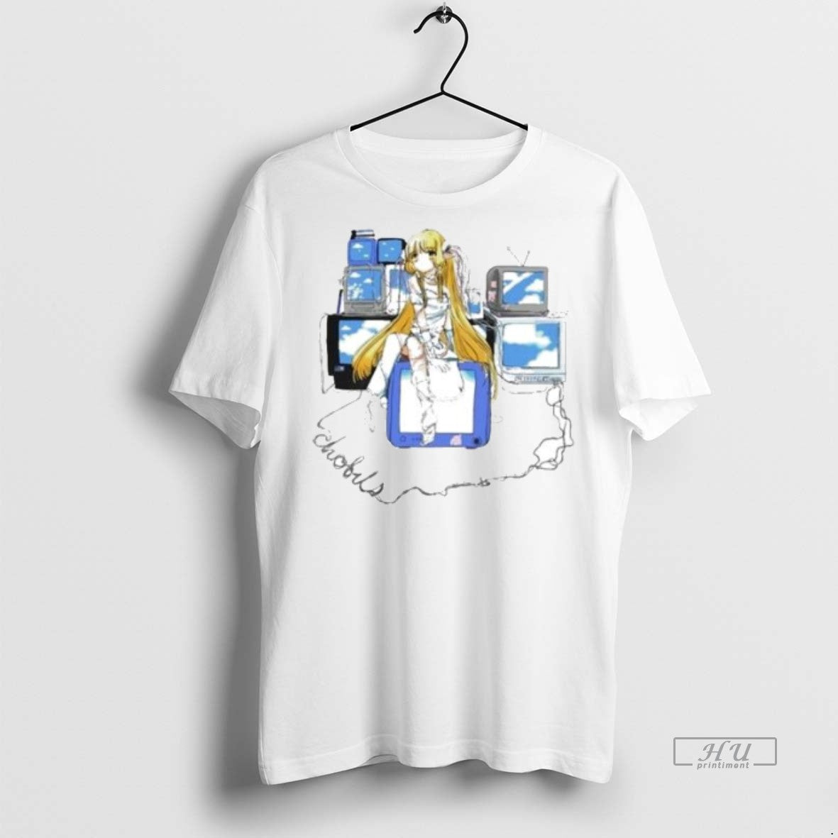 Officials Angel Archive Daisy Chained Circle White Premium Tee Shirt Sweater