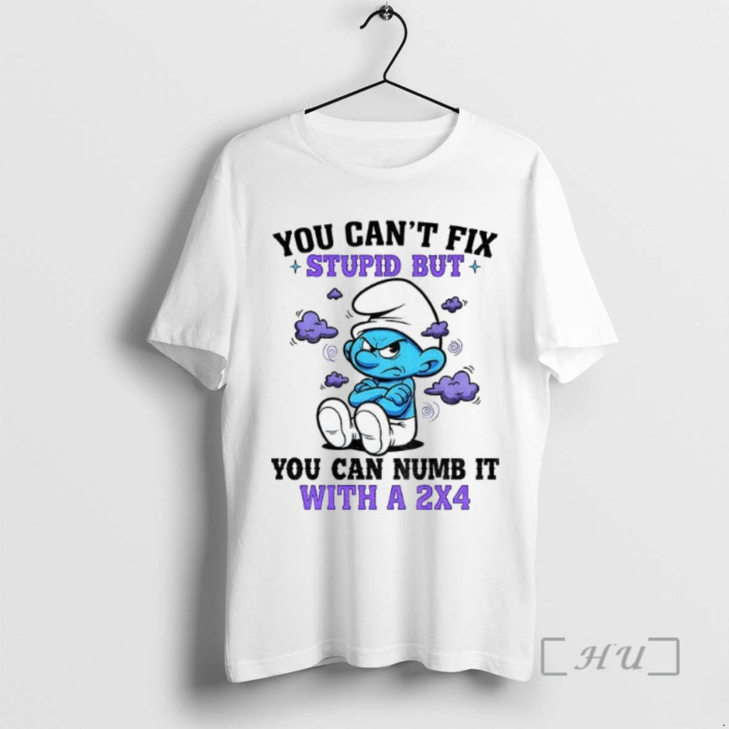 Officials Angry Smurfs You Cant Fix Stupid But You Can Numb It With A 2x4