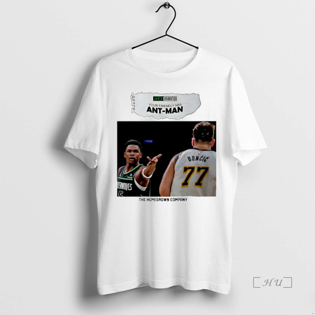 Officials Anthony Edwards Ant Man Vs Luka Doncic Nba Wolves Nation T Shirt Sweater