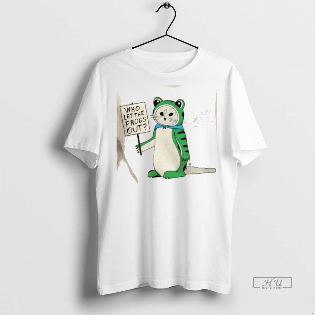 Officials Antifa Frog Gary Who Let The Frogs Out Graphic Tee Shirt Sweater