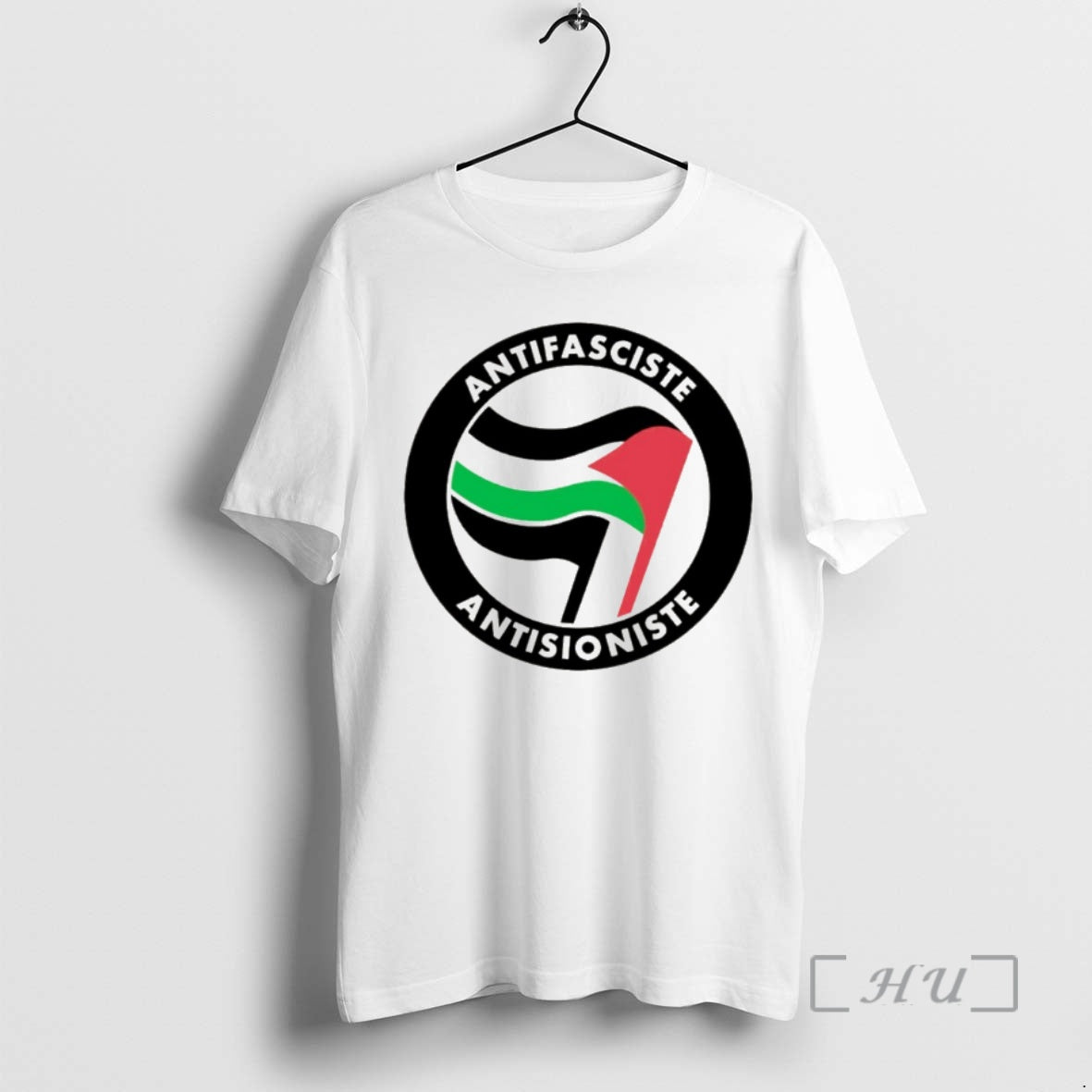 Officials Antifasciste And Antisioniste Political Protest Support Palestine Logo