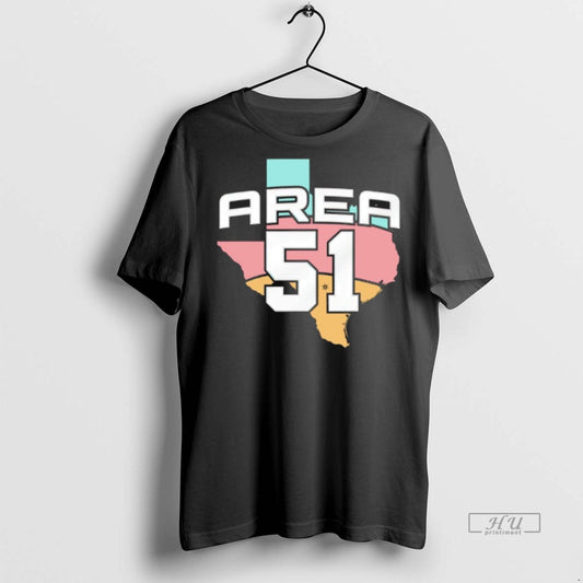 Officials Area 51 Texas Map Premium Tee Shirt Sweater