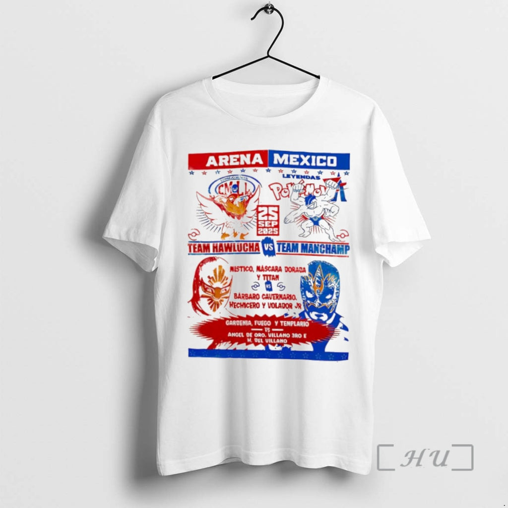 Officials Arena Mexico Team Hawlucha Vs Team Machamp September 25th 2025 T Shirt Sweater