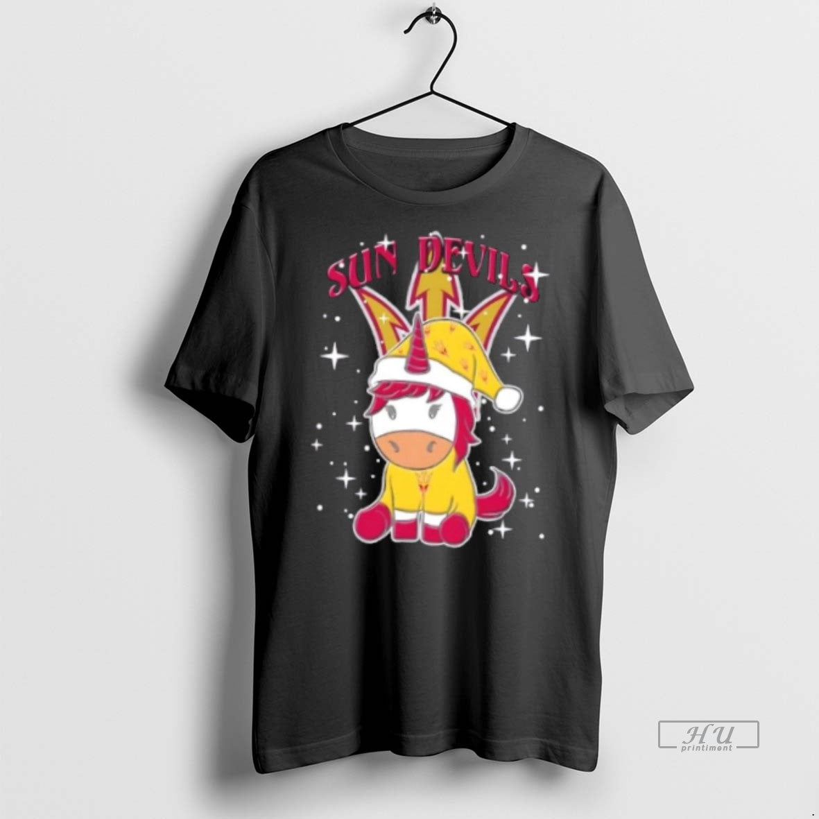 Officials Arizona State Sun Devils Football X Unicorn Merry Christmas Premium Tee Shirt Sweater