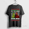 Officials Arnold Schwarzenegger Put That Cookie Down Now Ugly Christmas Ornaments Premium T Shirt Sweater