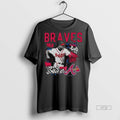 Officials Atlanta Braves Chipper Jones Mitchell Ness Cooperstown Star Moment 2025 Long Sleve Premium Tee