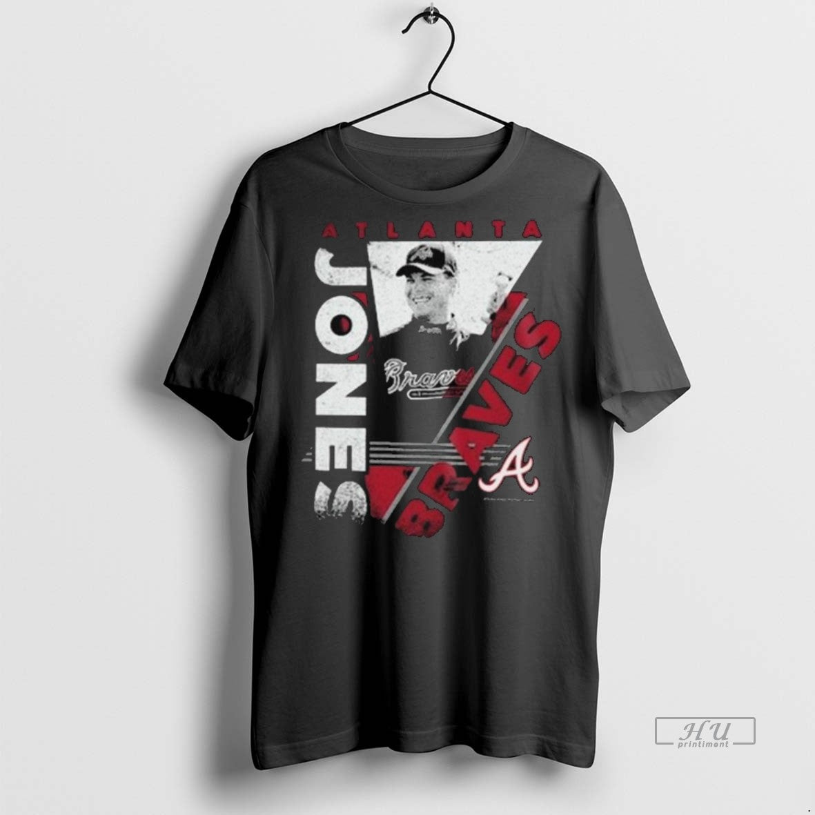 Officials Atlanta Braves Chipper Jones Mitchell Ness In The Zone Player Graphic 2025 Long Sleve