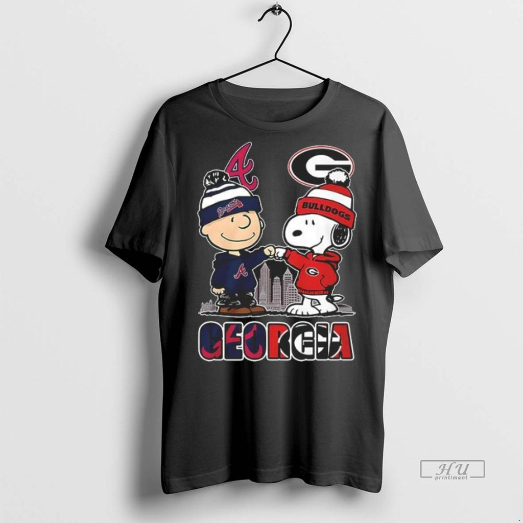 Officials Atlanta Braves Georgia Bulldogs Merry Peanuts Christmas 2025 Tee Shirt Sweater