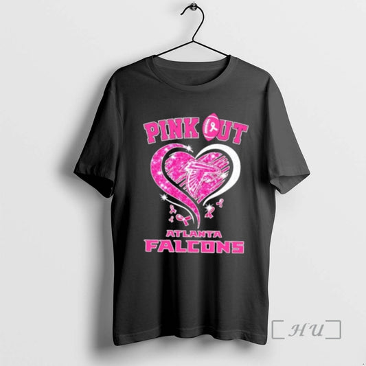 Officials Atlanta Falcons Football X Pink Out Hearts