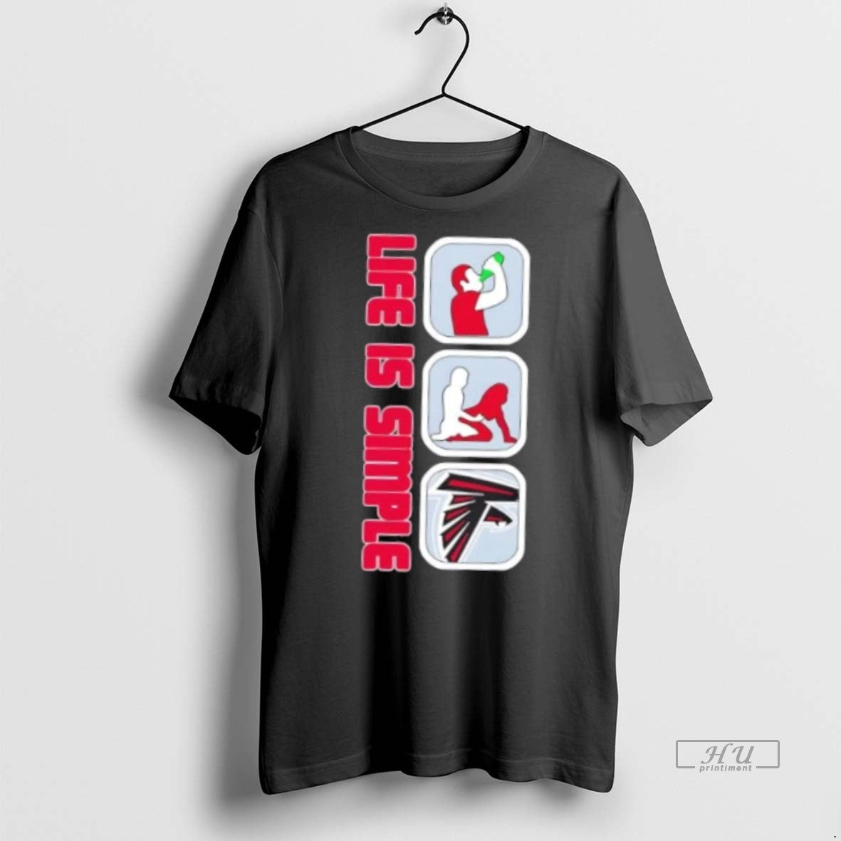 Officials Atlanta Falcons Football Life Is Simple Premium Tee Shirt Sweater