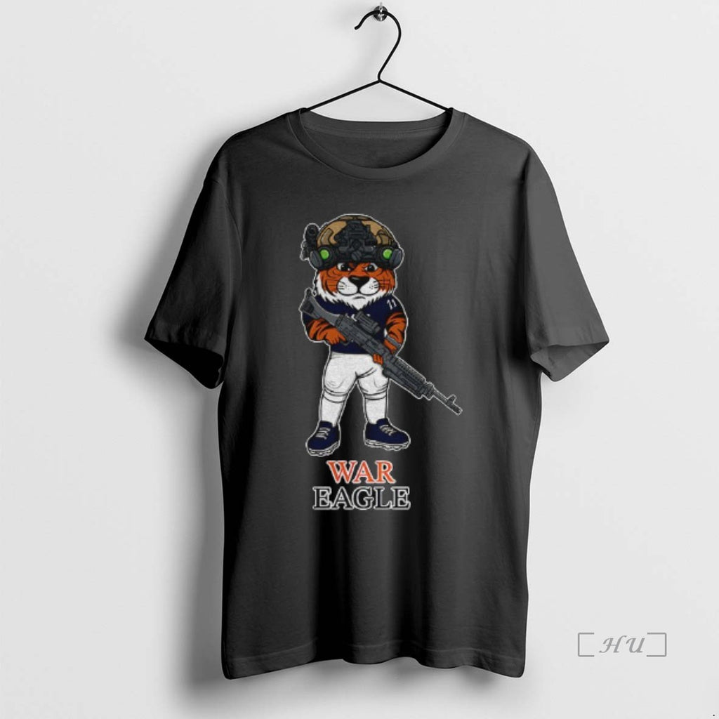 Officials Auburn Tigers Logo Military Rifle Night Vision War Eagle T Shirt Sweater