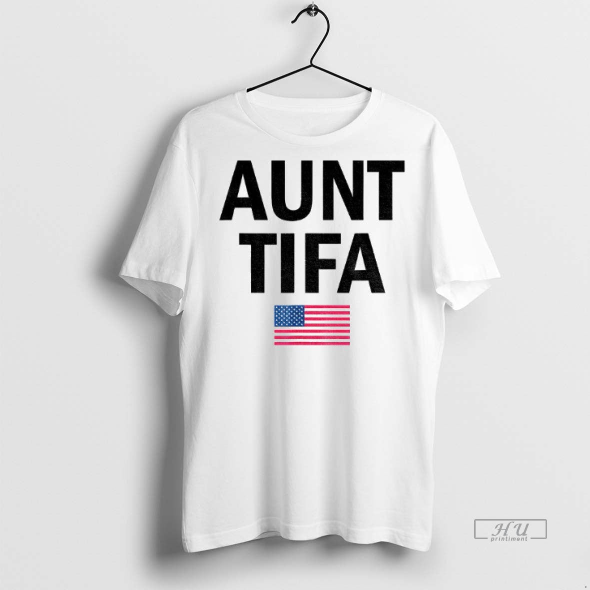 Officials Aunt Tifa Political Parody American Flag Graphic Tee Shirt Sweater