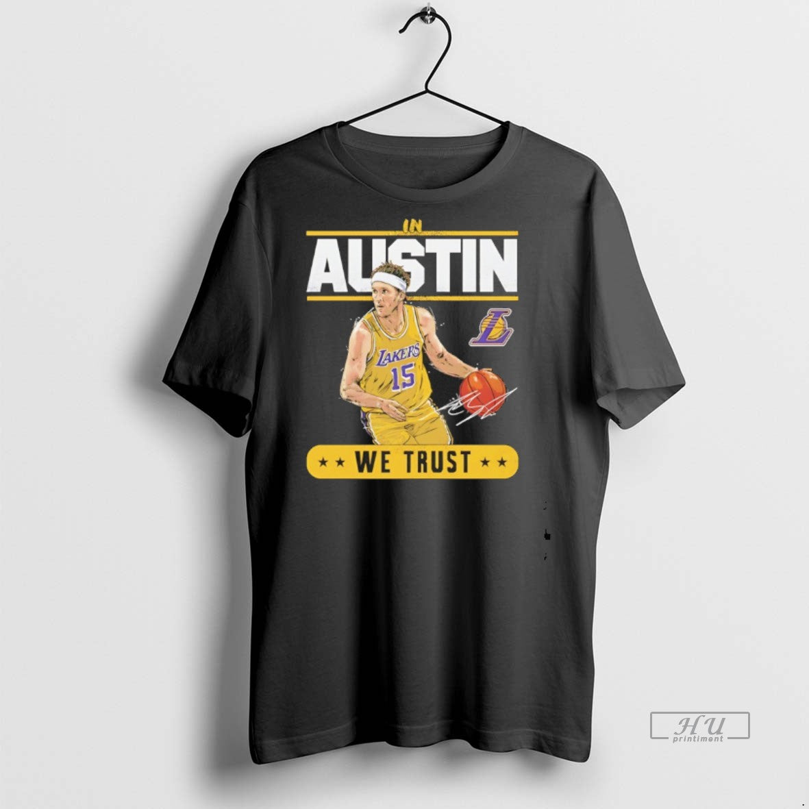 Officials Austin Reaves Los Angeles Lakers We Trust Signature Premium Tee Shirt Sweater
