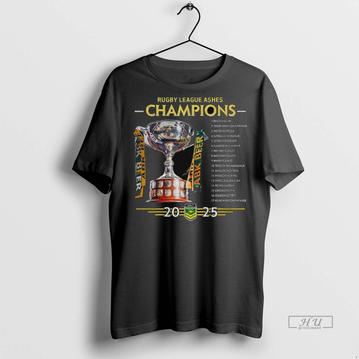 Officials Australian Kangaroos Cup 22x Rugby League Ashes Champions 2025 Premium Tee Shirt Sweater