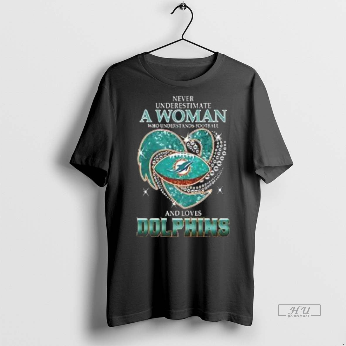 Officials Awesome Never Underestimate A Woman Who Understands Football And Loves Miami Dolphins Style Premium