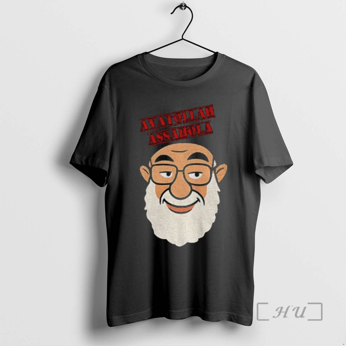 Officials Ayatollah Assahola Big Face Cartoon