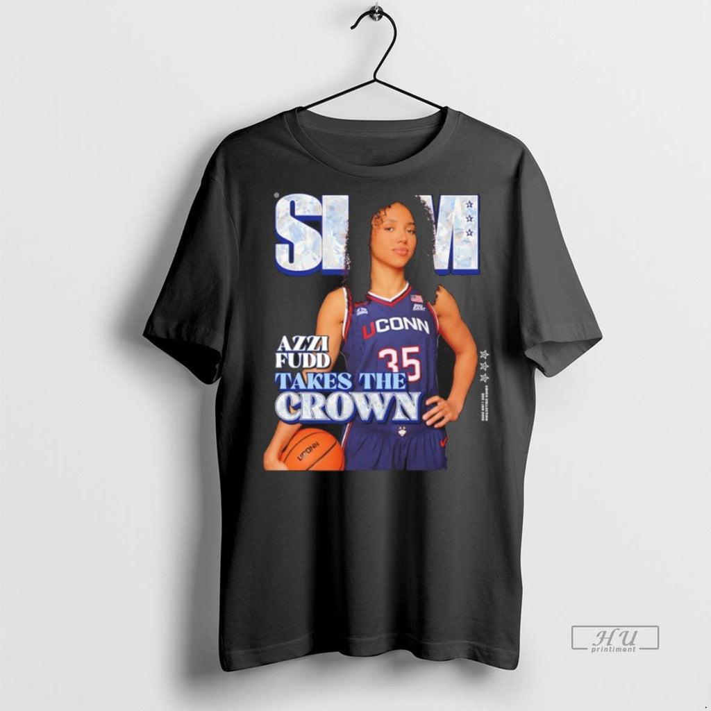 Officials Azzi Fudd Takes The Crown Uconn Huskies Slam 259 Premium Tee Shirt Sweater
